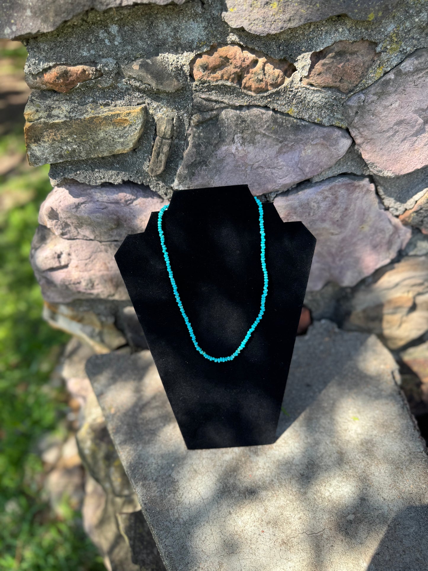 Faceted Kingman Turquoise Necklace