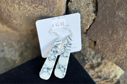White Buffalo Earrings