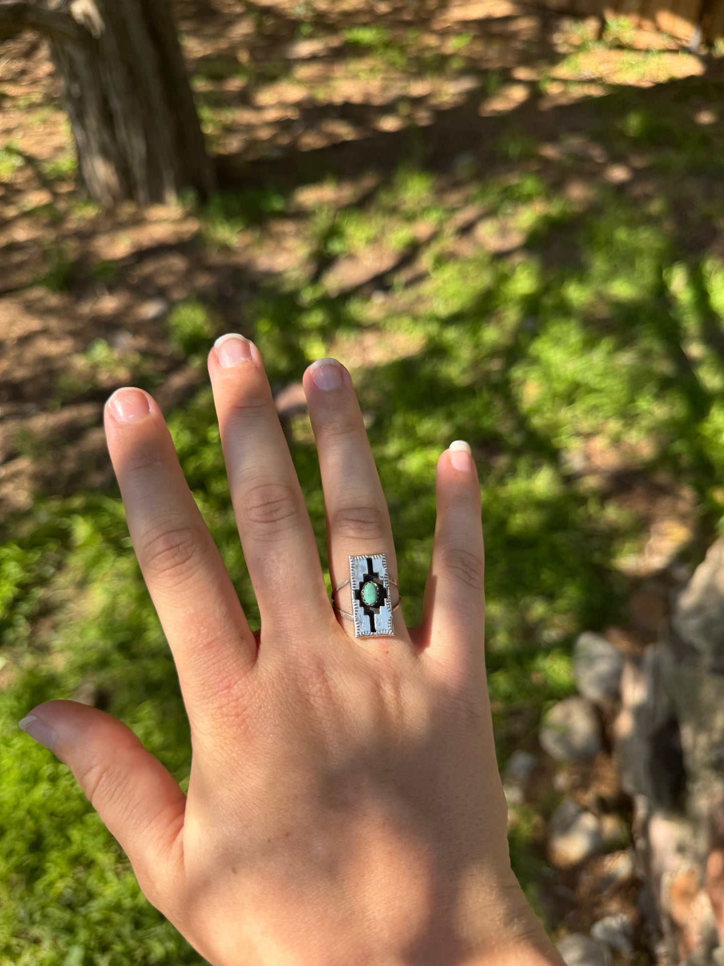 Navajo Turquoise and Sterling Silver Ring